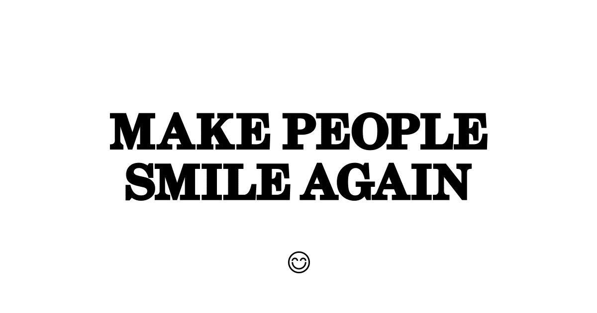 Make People Smile Again Cover